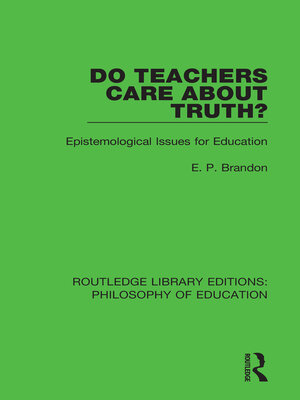 cover image of Do Teachers Care About Truth?